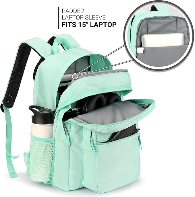 ZORFIN 26L Backpack for College, and Travel: Water Resistant Bookbag - Image 4