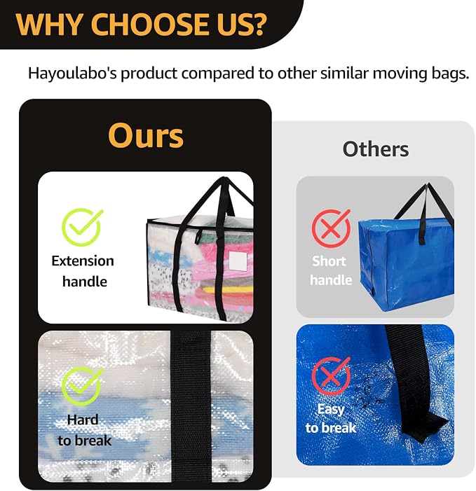 Moving Bags Heavy Duty Extra Large, Alternative - Image 6