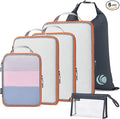 Cipway Compression Packing Cubes, See Through Mesh Luggage Organizer Bags by Cipway