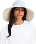 Solbari Women’s Ultra-Wide Cotton Linen Sun Hat UPF 50+, Adjustable by Solbari