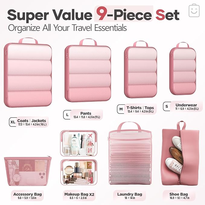 Veken 9/11 Set Compression Packing Cubes - Image 2