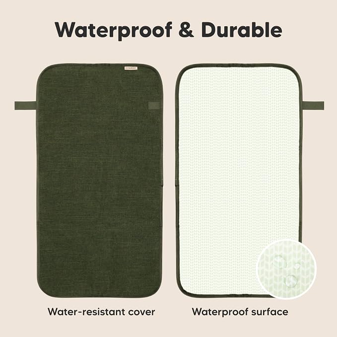 KeaBabies Portable Diaper Changing Pad, Easy Wipe Clean - Image 4