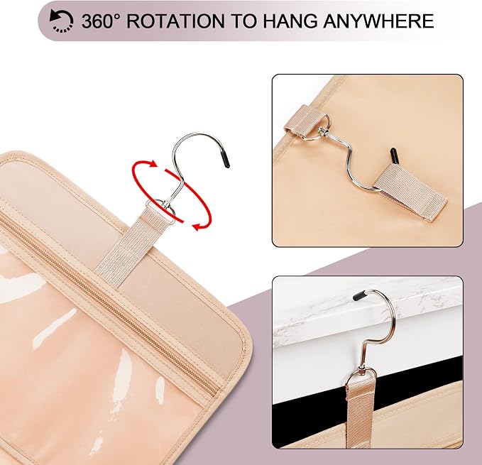 Travel Hanging Toiletry Bag for Women, - Image 6