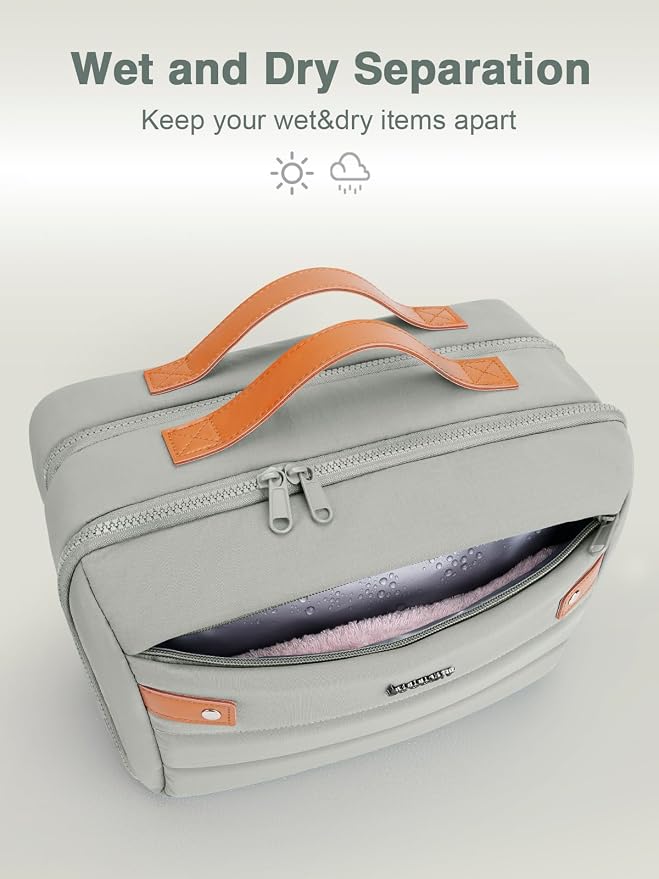 Women's Hanging Toiletry Bag, Waterproof Travel Cosmetic Organizer - Image 3