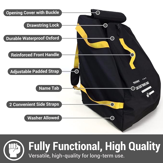 Car Seat Travel Bag Backpack for Air Travel - Image 3