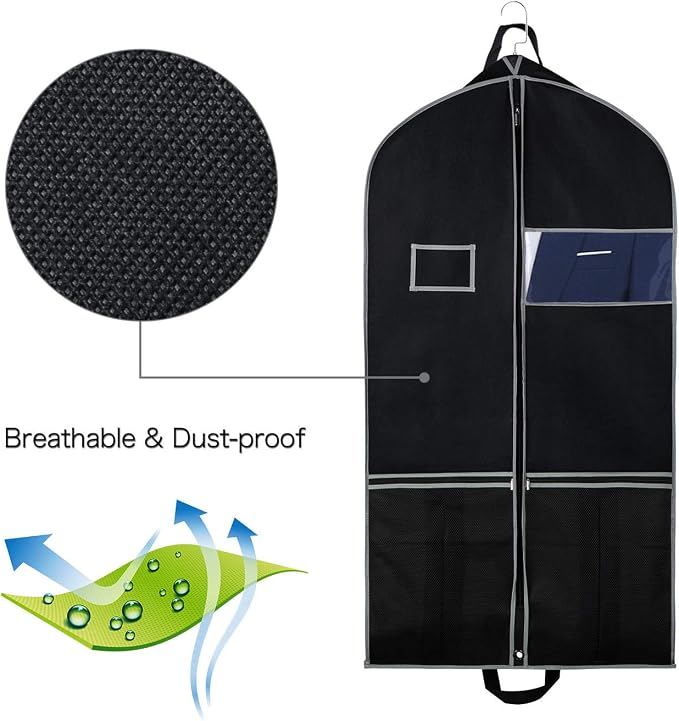 Zilink Garment Bags Suit Bag for Travel and Storage 43 inches Suit Cover - Image 5