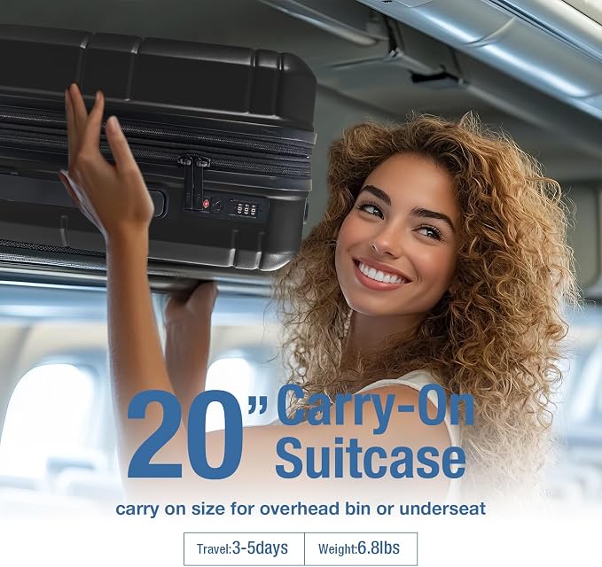KYME Carry On Luggage 22x14x9 Airline Approved - Image 3