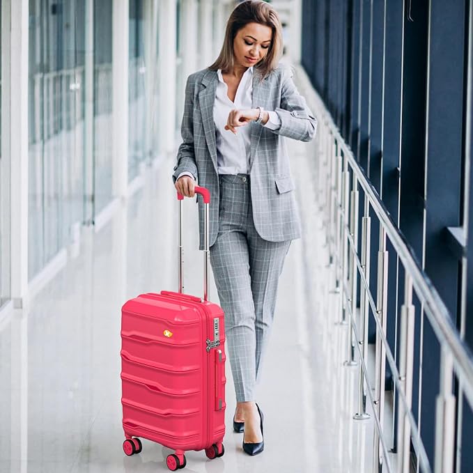 24 Inch Luggage with Spinner Wheels, Hard Shell Suitcase, Lightweight PP - Image 8