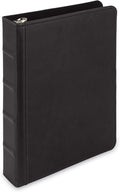 Samsill Vintage Leather Mini 3 Ring Binder 1 Inch Round Ring, 5.5 x 8.5 Inch by Samsill