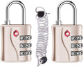 ZHEGE Luggage Locks, TSA Approved Locks, 3 Dial Zipper Lock by ZHEGE