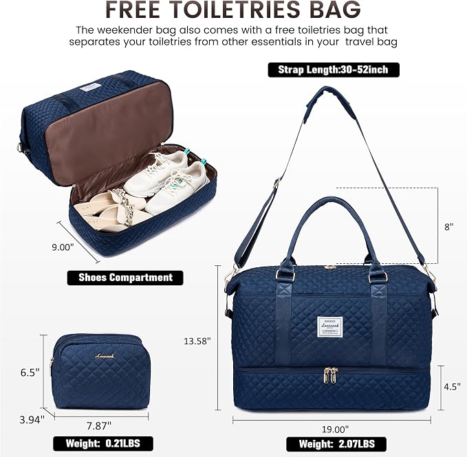 LOVEVOOK Travel Duffle Bag, Weekender Bags - Image 2