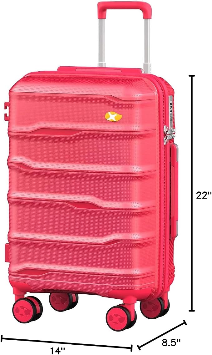Carry On Luggage 22x14x9 Airline Approved, Hard Shell Suitcase - Image 10