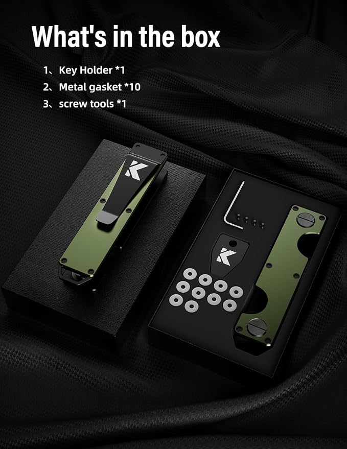 Key Organizer Key Holder Compact Key Case Minimalist Metal Key Chain Key Holder - Image 7