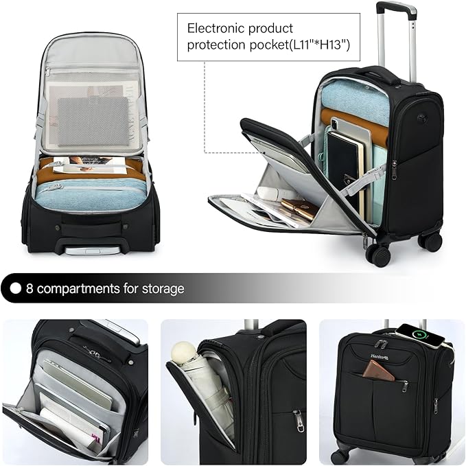 Hanke Underseat Carry On Luggage - Image 5