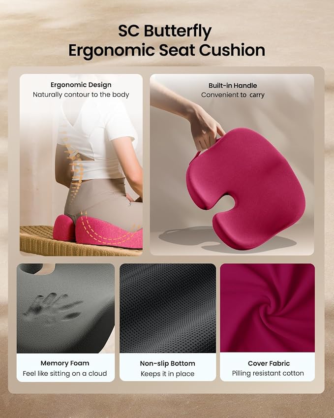 ProtoArc Seat Cushion, Office Chair Cushion - Image 7