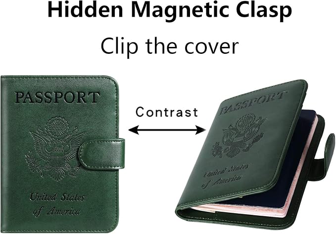 Passport Holder Cover Wallet RFID Blocking Leather Card Case Travel Accessories - Image 4