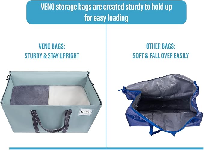 VENO 6 Pack Moving Bags, Heavy Duty, Moving Boxes Alternative, Packing Storage - Image 4