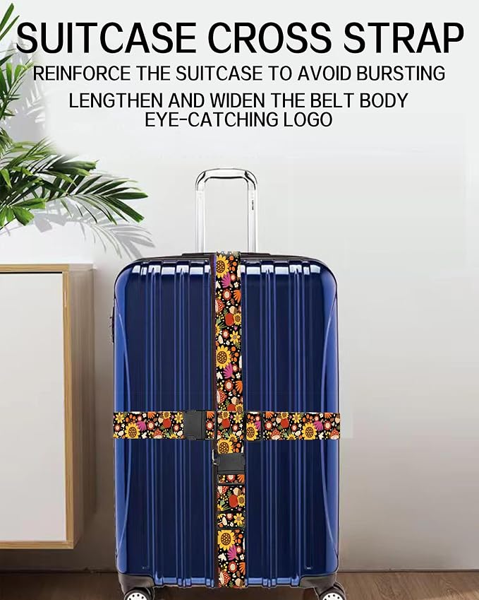 Luggage Straps for Suitcases, Adjustable Travel Belt, Durable Wide Luggage Strap - Image 5
