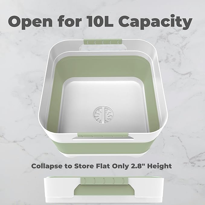 Wash Basin for Baby Bottles, Versatile Wash Tub for Kitchen, Outdoor Camping - Image 2