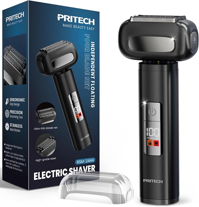 PRITECH Electric Razor Men Shaving Face, Men Electric Shaver, Close Electric by PRITECH