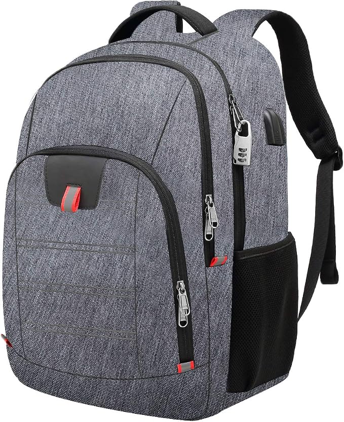 Laptop Backpack for Men, Large Anti-Theft Business Travel Backpack by DellaGao