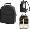 Small Camera Backpack, Classic PU Leather by Divvia