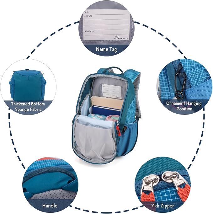 MOUNTAINTOP Kids Backpack 12L Toddler Hiking Backpack, Kindergarten Preschool - Image 4