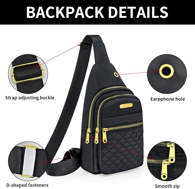 Small Sling Bag For Women Men Casual Crossbody Sling Backpack - Image 5