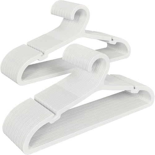 50 Pack Clothes Hangers, Non Slip Plastic Coat Hangers, Space Saving Hangers by Liveinacomfortablehome