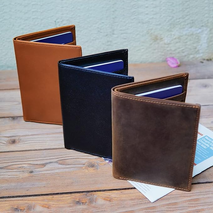 Polare Luxury RFID Blocking Leather Passport Holder Travel Wallet - Image 6