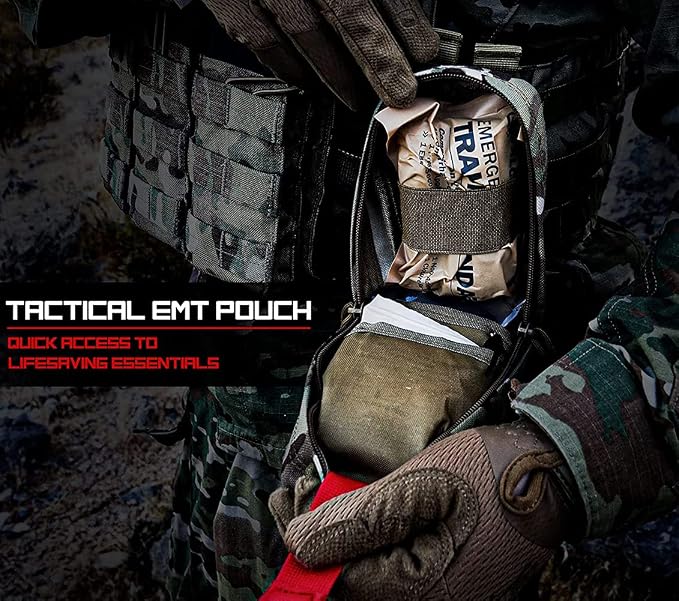 Tourniquet Pouch, Small Trauma Medical Kit Tactical First Aid - Image 2
