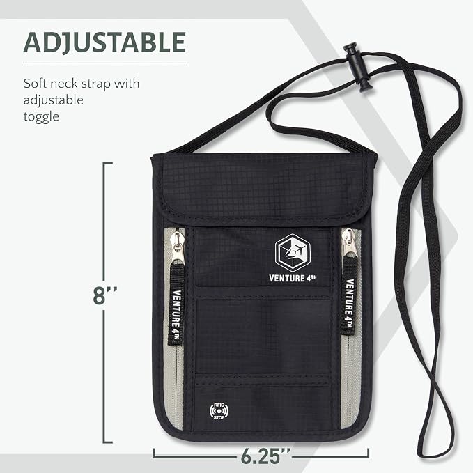 VENTURE 4TH Passport Holder Neck Wallet - Image 2