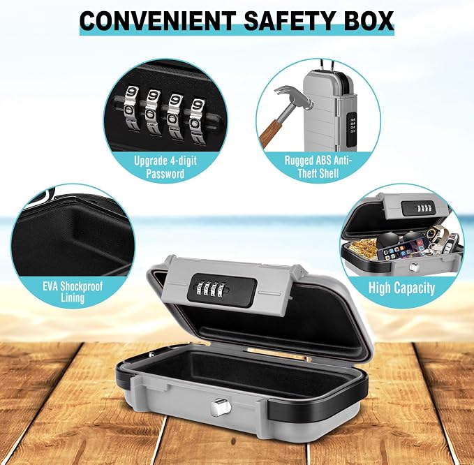 HUANLANG Portable Safe Lock Box - Image 2