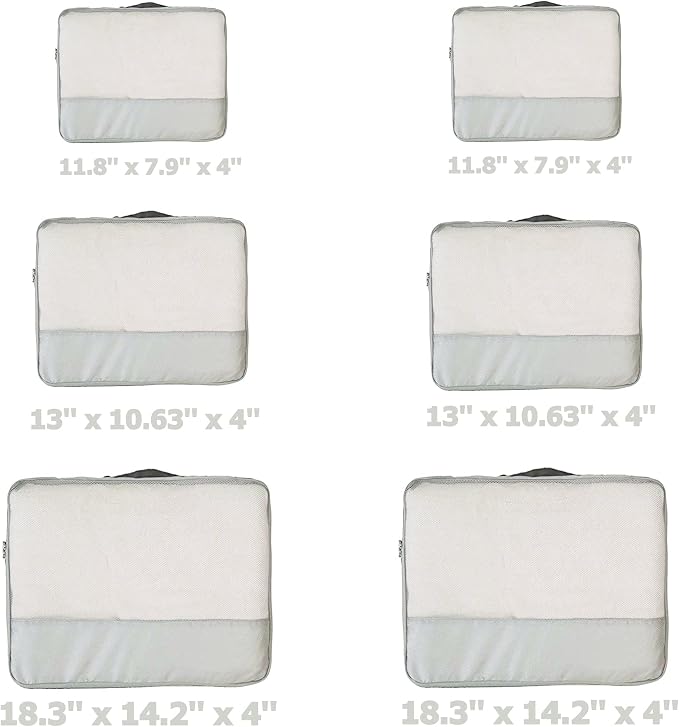 DoubleTrip Packing Cubes for Suitcases Carry on Luggage Organizer 6 Set Travel - Image 2