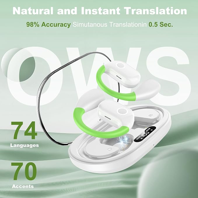 AI Language Translation Earbuds, Translator Earbuds Real Time - Image 4