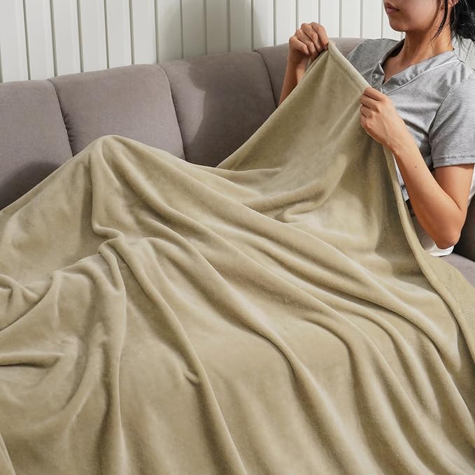 PHF Ultra Soft Fleece Throw Blanket, No Shed No Pilling Luxury Plush Cozy - Image 2