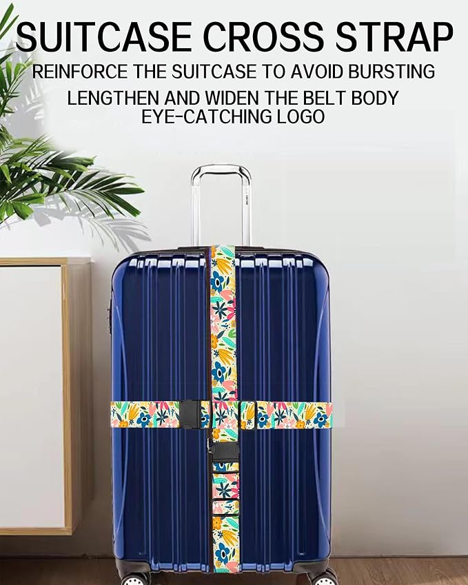 Luggage Straps for Suitcases, Adjustable Travel Belt, Durable Wide Luggage Strap - Image 5