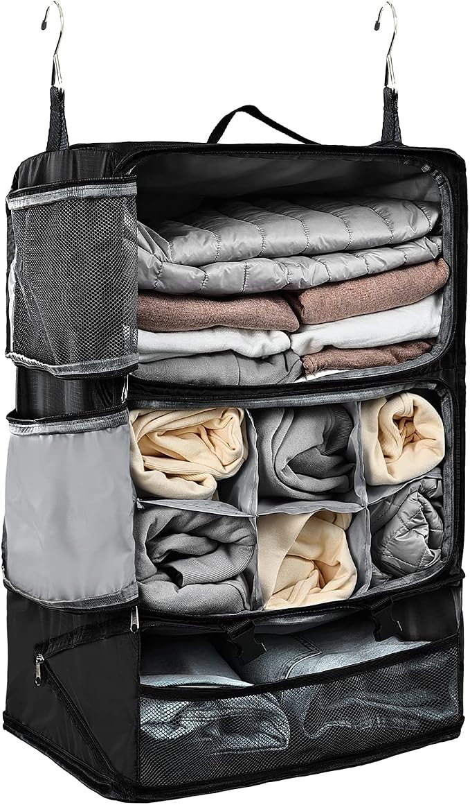TABITORA Travel Portable Hanging Shelves Closet Organizer Packing Luggage by TABITORA%EF%BC%9ANewStart%EF%BC%8CNewLife