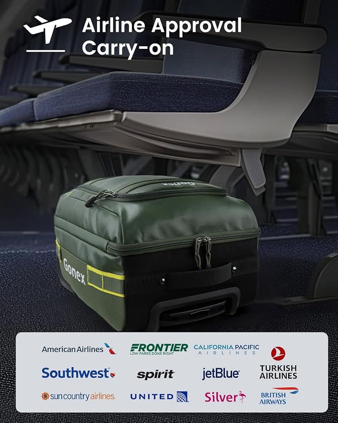 Gonex Waterproof Underseat Carry on Luggage - Image 3