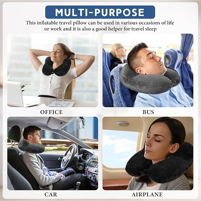 Sintuff 2 Pack Inflatable Travel Pillow - Image 7