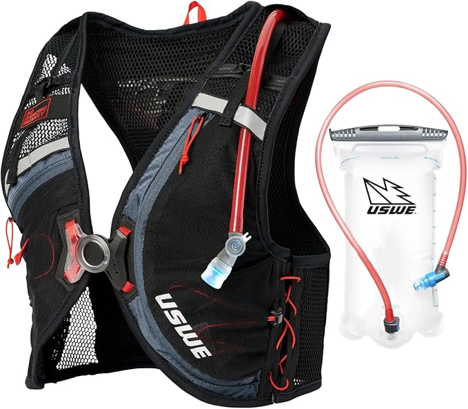 USWE Rush 8L Bike Hydration Vest, Adjustable Chest Straps Running Hydration Vest by USWE