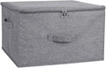 ANMINY Storage Bins with Zipper Lids 51.9 Qt Lidded Fabric Storage Boxes by ANMINY