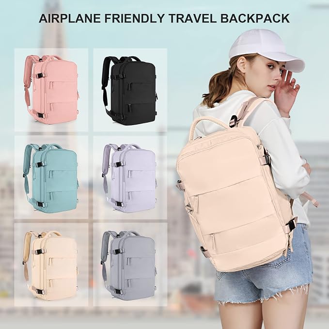 coowoz Travel Backpack For Women Men, Carry On Backpack, Hiking Backpack - Image 8