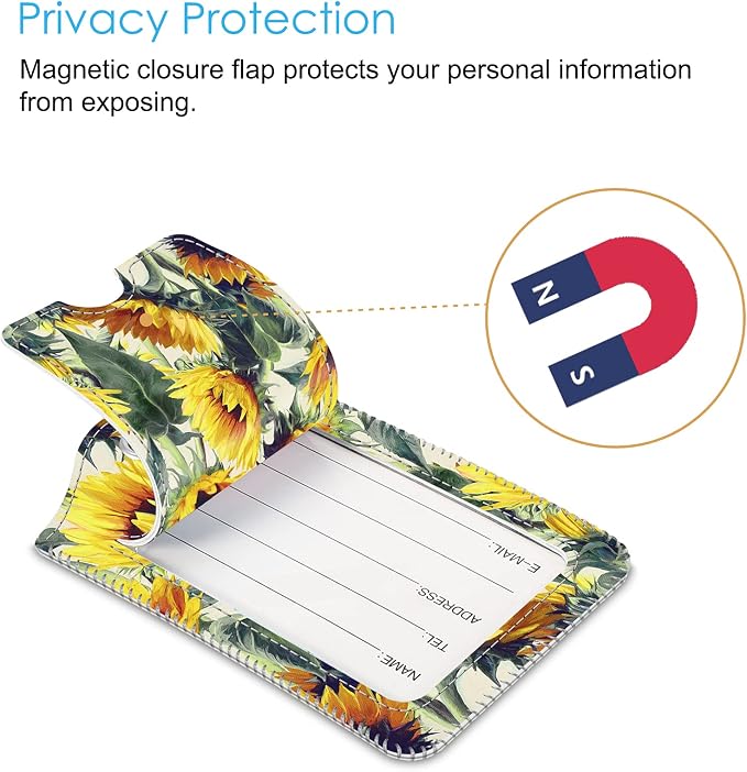 Fintie Luggage Tags, Privacy Cover ID Label - Image 3
