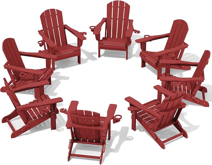 SERWALL Adirondack Chair with Cup Holders by SERWALL