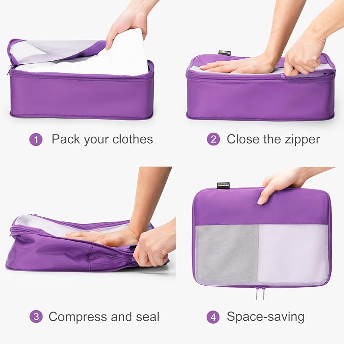6 Set Compression Packing Cubes - Image 3