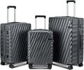 Luggage sets 3 piece with Spinner Wheels, PC Hard Shell Travel Luggage by Unknown