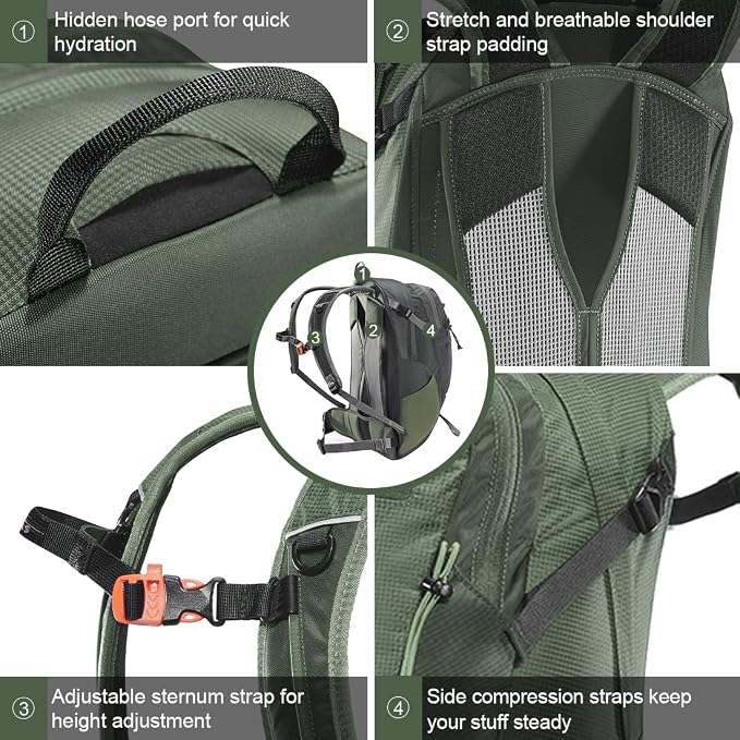 KAILAS Q-WIND II 28L Hiking Daypack Waterproof Lightweight Backpack - Image 5