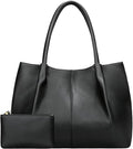 KKXIU Tote Bag for Women Vegan Leather Shoulder Purse Large Capacity Travel Bag by KKXIU