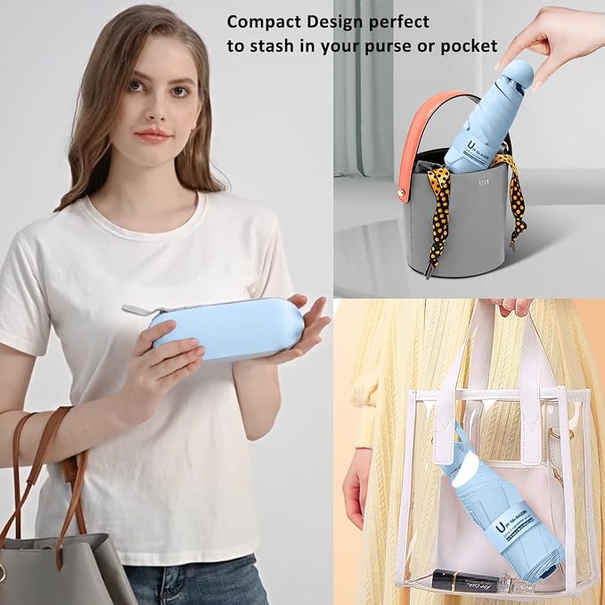 BAODINI Travel Mini Umbrella for Purse - Image 5